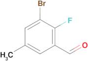 3-Bromo-2-fluoro-5-methylbenzaldehyde