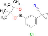 1-(3-Chloro-5-(4,4,5,5-tetramethyl-1,3,2-dioxaborolan-2-yl)phenyl)cyclopropanecarbonitrile