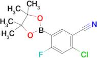 2-Chloro-4-fluoro-5-(4,4,5,5-tetramethyl-1,3,2-dioxaborolan-2-yl)benzonitrile