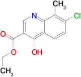 Ethyl 7-chloro-4-hydroxy-8-methylquinoline-3-carboxylate