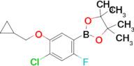 2-(4-Chloro-5-(cyclopropylmethoxy)-2-fluorophenyl)-4,4,5,5-tetramethyl-1,3,2-dioxaborolane