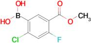 (2-Chloro-4-fluoro-5-(methoxycarbonyl)phenyl)boronic acid