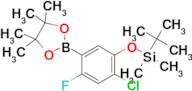 tert-Butyl(2-chloro-4-fluoro-5-(4,4,5,5-tetramethyl-1,3,2-dioxaborolan-2-yl)phenoxy)dimethylsilane