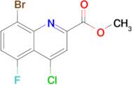 Methyl 8-bromo-4-chloro-5-fluoroquinoline-2-carboxylate