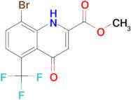 Methyl 8-bromo-4-hydroxy-5-(trifluoromethyl)quinoline-2-carboxylate