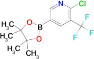 2-Chloro-5-(4,4,5,5-tetramethyl-1,3,2-dioxaborolan-2-yl)-3-(trifluoromethyl)pyridine