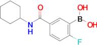 (5-(Cyclohexylcarbamoyl)-2-fluorophenyl)boronic acid