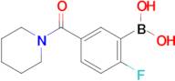 (2-Fluoro-5-(piperidine-1-carbonyl)phenyl)boronic acid