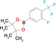 2-(3-Fluoro-4-(trifluoromethyl)phenyl)-4,4,5,5-tetramethyl-1,3,2-dioxaborolane