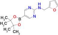 N-(Furan-2-ylmethyl)-5-(4,4,5,5-tetramethyl-1,3,2-dioxaborolan-2-yl)pyrimidin-2-amine