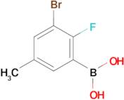 (3-Bromo-2-fluoro-5-methylphenyl)boronic acid