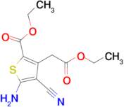 Ethyl 5-amino-4-cyano-3-(2-ethoxy-2-oxoethyl)thiophene-2-carboxylate