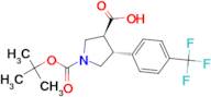 (3S,4R)-1-(tert-Butoxycarbonyl)-4-(4-(trifluoromethyl)phenyl)pyrrolidine-3-carboxylic acid