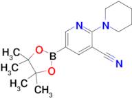 2-(Piperidin-1-yl)-5-(4,4,5,5-tetramethyl-1,3,2-dioxaborolan-2-yl)nicotinonitrile