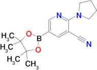 2-(Pyrrolidin-1-yl)-5-(4,4,5,5-tetramethyl-1,3,2-dioxaborolan-2-yl)nicotinonitrile