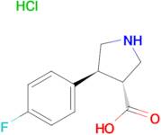 (+/-)-trans-4-(4-Fluorophenyl)pyrrolidine-3-carboxylic acid hydrochloride
