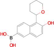 (6-Hydroxy-5-(tetrahydro-2H-pyran-2-yl)naphthalen-2-yl)boronic acid