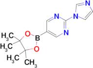 2-(1H-Imidazol-1-yl)-5-(4,4,5,5-tetramethyl-1,3,2-dioxaborolan-2-yl)pyrimidine
