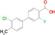 3'-Chloro-3-fluoro-4'-methyl-[1,1'-biphenyl]-4-carboxylic acid