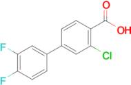 3-Chloro-3',4'-difluoro-[1,1'-biphenyl]-4-carboxylic acid