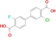 3-Chloro-3'-fluoro-[1,1'-biphenyl]-4,4'-dicarboxylic acid