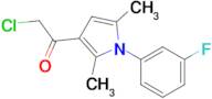 2-Chloro-1-(1-(3-fluorophenyl)-2,5-dimethyl-1H-pyrrol-3-yl)ethanone