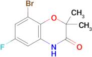 8-Bromo-6-fluoro-2,2-dimethyl-2H-benzo[b][1,4]oxazin-3(4H)-one