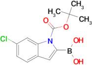N-Boc-6-Chloro-1H-indol-2-ylboronic acid