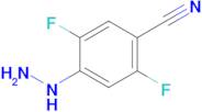 2,5-Difluoro-4-hydrazinylbenzonitrile