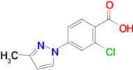 2-Chloro-4-(3-methyl-1H-pyrazol-1-yl)benzoic acid