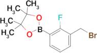 2-(3-(Bromomethyl)-2-fluorophenyl)-4,4,5,5-tetramethyl-1,3,2-dioxaborolane