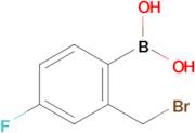 (2-(Bromomethyl)-4-fluorophenyl)boronic acid