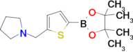 1-((5-(4,4,5,5-Tetramethyl-1,3,2-dioxaborolan-2-yl)thiophen-2-yl)methyl)pyrrolidine