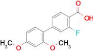 3-Fluoro-2',4'-dimethoxy-[1,1'-biphenyl]-4-carboxylic acid