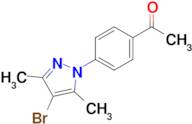 1-(4-(4-Bromo-3,5-dimethyl-1H-pyrazol-1-yl)phenyl)ethanone