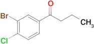 1-(3-Bromo-4-chlorophenyl)butan-1-one