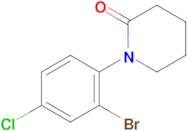 1-(2-Bromo-4-chlorophenyl)piperidin-2-one