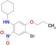 4-Bromo-N-cyclohexyl-2-nitro-5-propoxyaniline