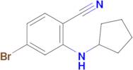4-Bromo-2-(cyclopentylamino)benzonitrile