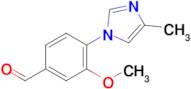 3-Methoxy-4-(4-methyl-1H-imidazol-1-yl)benzaldehyde