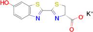 Potassium (S)-2-(6-hydroxybenzo[d]thiazol-2-yl)-4,5-dihydrothiazole-4-carboxylate
