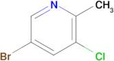 5-Bromo-3-chloro-2-methylpyridine