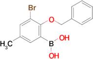 (2-(Benzyloxy)-3-bromo-5-methylphenyl)boronic acid
