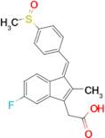 (Z)-2-(5-Fluoro-2-methyl-1-(4-(methylsulfinyl)benzylidene)-1H-inden-3-yl)acetic acid