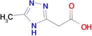 2-(5-Methyl-4H-1,2,4-triazol-3-yl)acetic acid