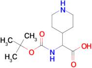 2-((tert-Butoxycarbonyl)amino)-2-(piperidin-4-yl)acetic acid