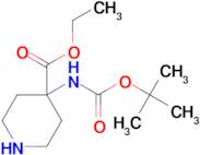 Ethyl 4-((tert-butoxycarbonyl)amino)piperidine-4-carboxylate