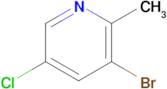 3-Bromo-5-chloro-2-methylpyridine