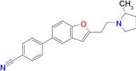 (R)-4-(2-(2-(2-Methylpyrrolidin-1-yl)ethyl)benzofuran-5-yl)benzonitrile