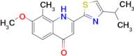 2-(4-Isopropylthiazol-2-yl)-7-methoxy-8-methylquinolin-4-ol